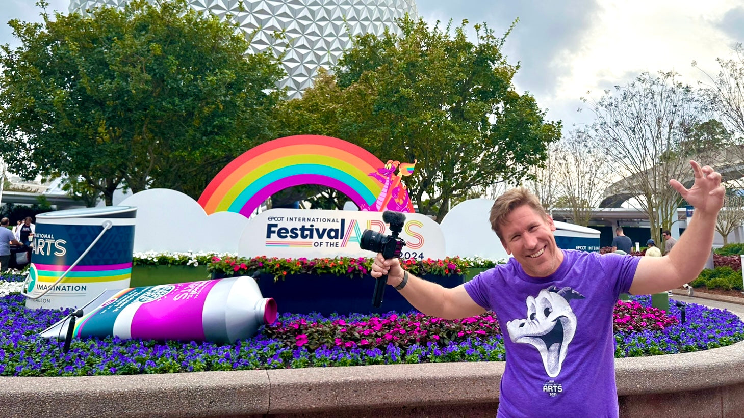 Load video: EPCOT Int&#39;l Festival of the Arts 2024 Opening Day + Day 2! Popcorn Bucket, Art, Cake, Mural &amp; Chalk